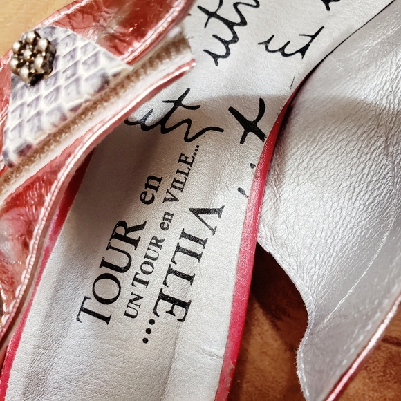 UTV | FEMININE MARY JANE METALLIC ROSE SNAKESKIN - Picture 9 of 15